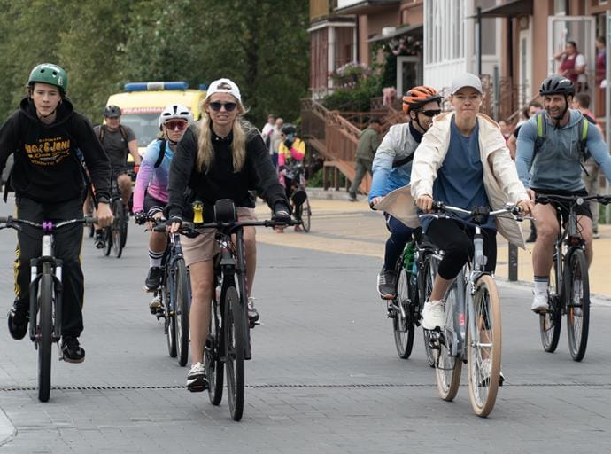 Зеленоградск принимал самый массовый в регионе велопробег